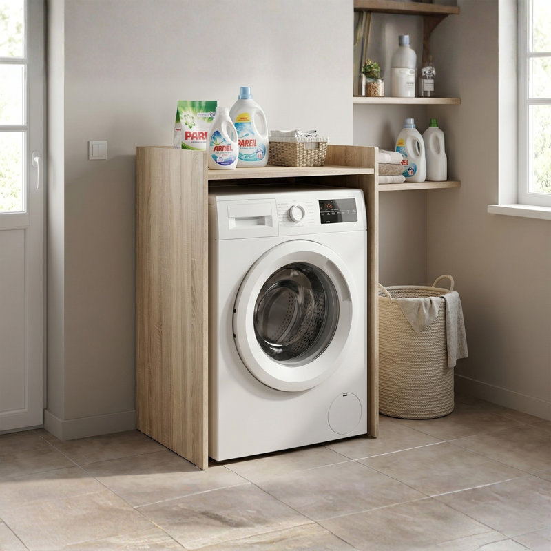 MDF/Chipboard Laundry Cart, Beige
