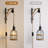 Farmhouse Plug in Wall Sconce Set of 2, Metal Wall Lamp Cage with Pulley Lift