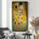 «Famous Artwork The Kiss» par Gustav Klimt, reproduction d'art sur toile