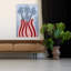 Fleurs dans un vase, art mural abstrait contemporain minimaliste, nature-164075105
