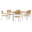 Wood Patio Dining Set with Rectangular Table-526822008-526822011