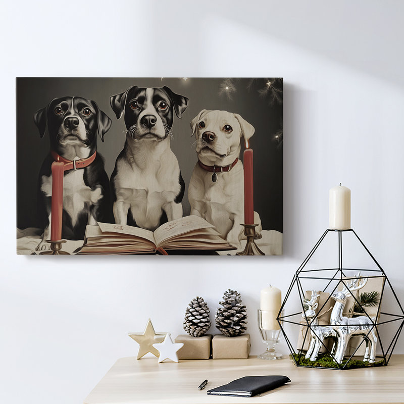 Art des Fêtes de Noël - Toile tendue avec châssis - Série 3-CXLIX, H 40 po x l 60 po