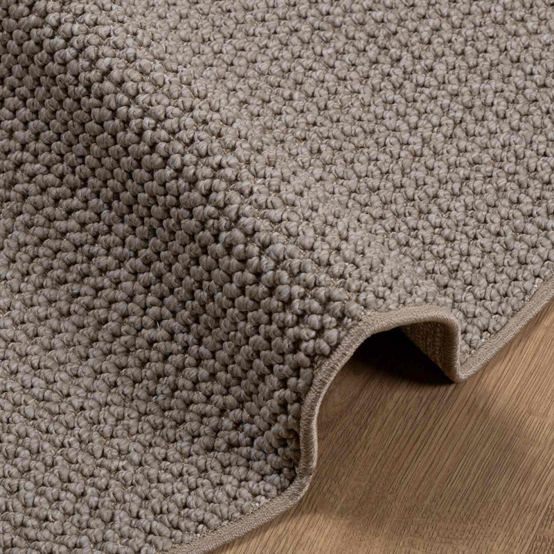 Modern Indoor Rug, Taupe, Round 160 cm
