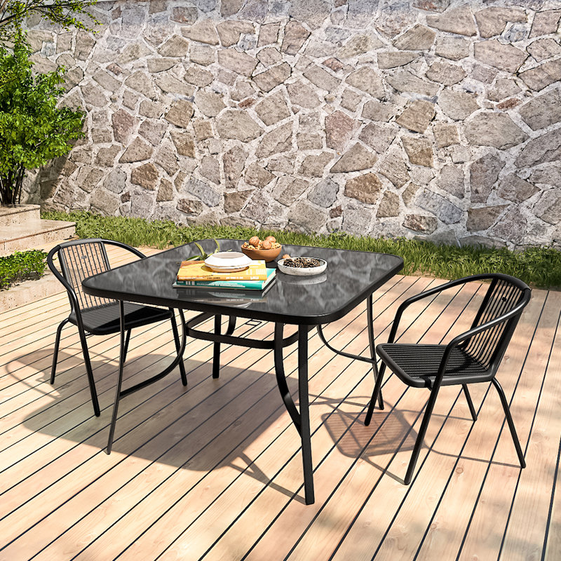 Bedfo Patio Dining Set with Square Table