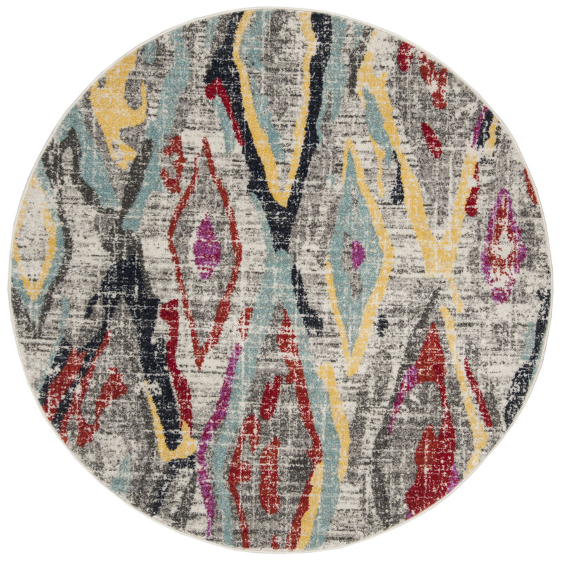 Muniz Performance Abstract Rug, Round 6'