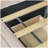 Upholstered daybed Twin Size with Two Drawers and Wood Slat-1981172821