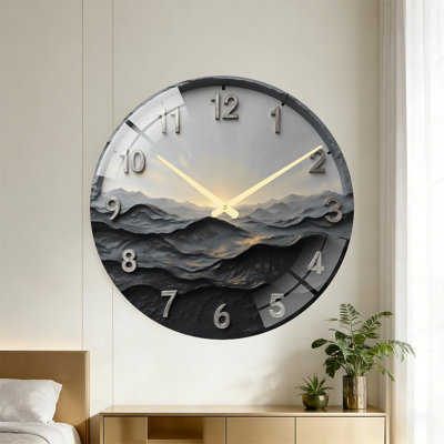 Horloge murale coucher de soleil 24 po Sunset