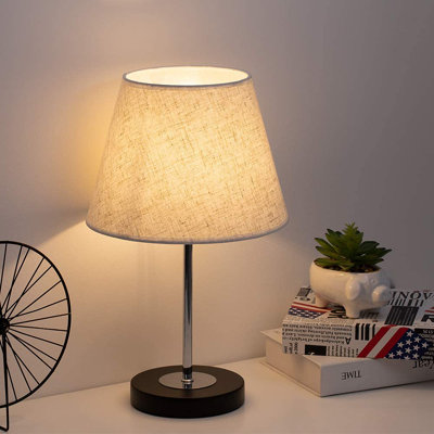 Ensemble de lampe de chevet noire 16,1 po Eldion