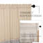 Rideau de douche simple 100% coton Cahoon