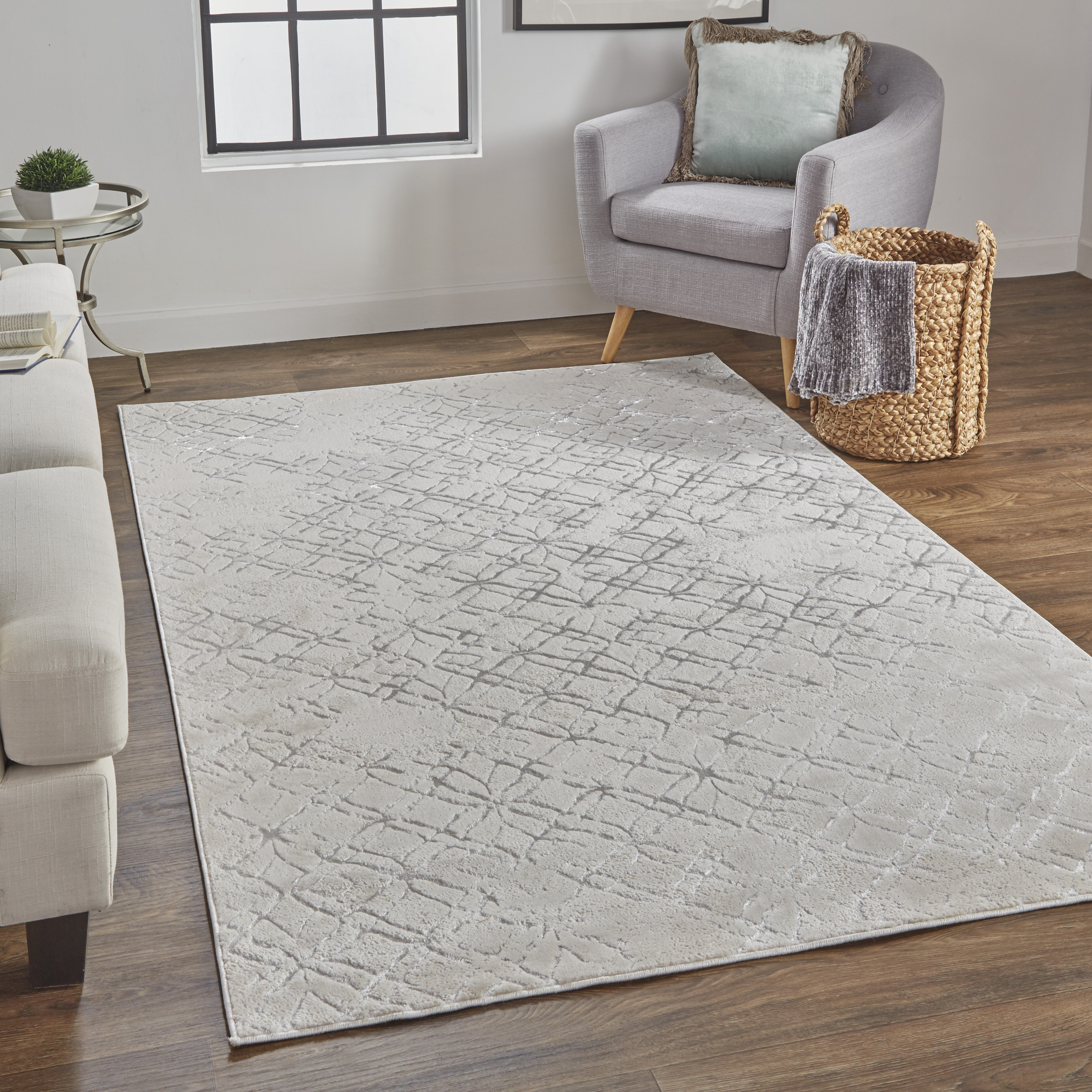 Kailianna Abstract Beige Area Rug 17 Stories Rug Size: Rectangle 6' x 9