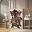 «Samurai Defeating a Demon Ukiyo-e», œuvres d'art de la Bataille de Mythologie japonaise, impression sur toile encadrée-123634214-123634219