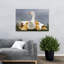 Protective Goose Family Peaceful Serene Contemporary Bird Goose Nature Spring Wall Art Print 1 Piece Wrapped Canvas Wall Art-1334506469