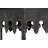 Deitra Rustic Farmhouse Metal Console Table with Solid Wood Top-360778799