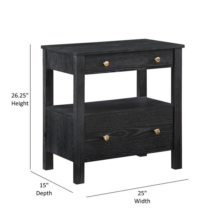 Isle Solid + Manufactured Wood Nightstand Birch Lane