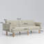 Hewson 3 Seater Sofa Bed-122402219-122402216