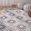Tapis géométrique tissé à la main Clemence-23025734