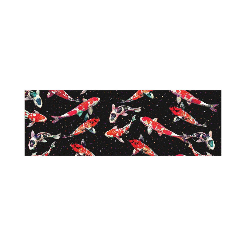 Koi by Gab Fernando - Wrapped Canvas Panoramic Print, 30.48 cm H x 91.44 cm W x 1.91 cm D