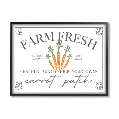 " Farm Fresh Carrot Patch Seasonal Springtime Vegetables " by JJ Design House LLC
