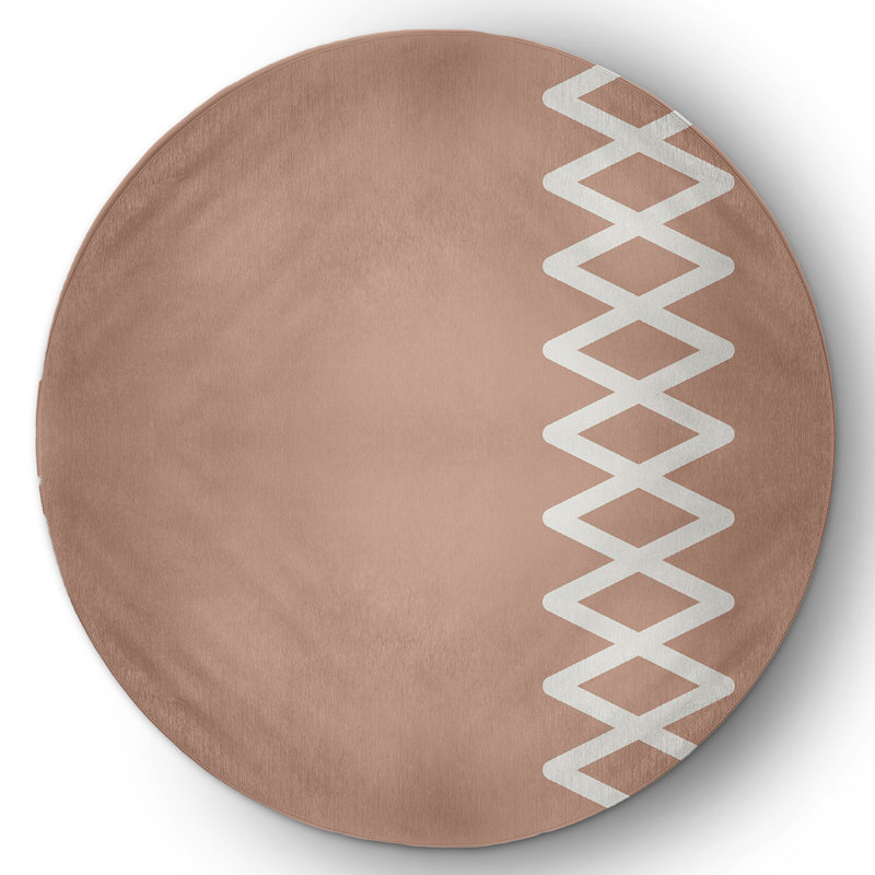 Layton Chenille Indoor Rug, Round 5'