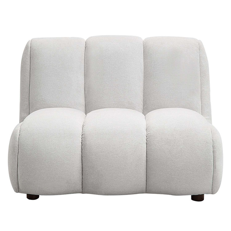 Fauteuil Manilla, lin blanc ivoire