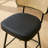 Swivel Upholstered Counter Stools With Rattan Back-970377916-970377913