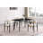 Stone Top Metal Base Dining Table-98536242