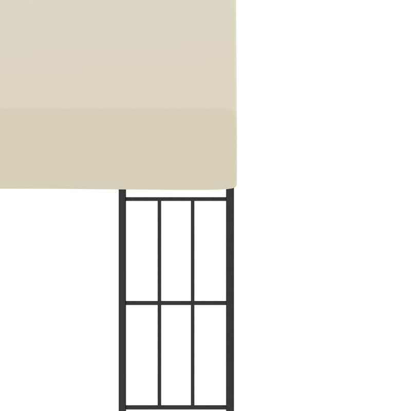 Metta 1.18m x 2.36m Steel Patio Gazebo, Cream
