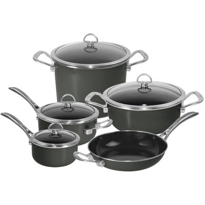 Copper Fusion Copper 9-Piece Cookware Set