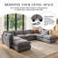 Canapé modulaire 31,5 po avec repose-pieds Heffernan-118026101