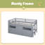 Lit mezzanine simple avec 4 tiroirs, sous l'armoire et les tablettes-2046614616