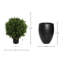 Seville Faux Boxwood Topiary in Fiberstone Planter-1622980577