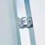 Porte de douche à double glissade pour baignoire l 56 à 60 po x H 60 po, cadre en alliage d'aluminium chromé, verre trempé clair de 6 mm d'épaisseur (6 mm).