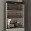 Vaisselier avec rangement, présentoir de cuisine moderne 70,86 po en bois aggloméré, Chine