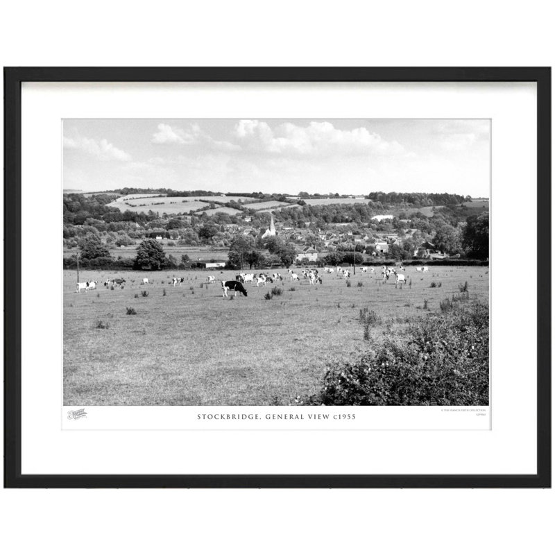 Stockbridge, General View C1955 by Francis Frith - Single Picture Frame Print, 60cm H x 80cm W x 2.3cm D
