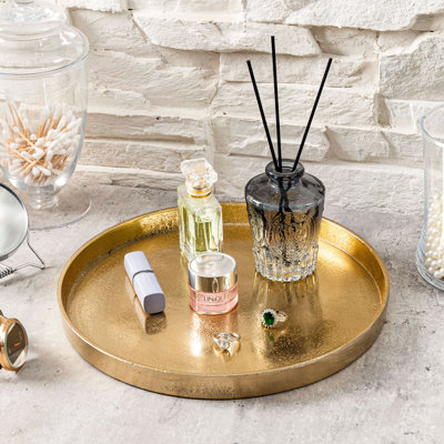 Round Aluminum Decorative Tray