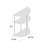 Beckett 23.75" Glass 3 Tier Half-Circle Display Console Table