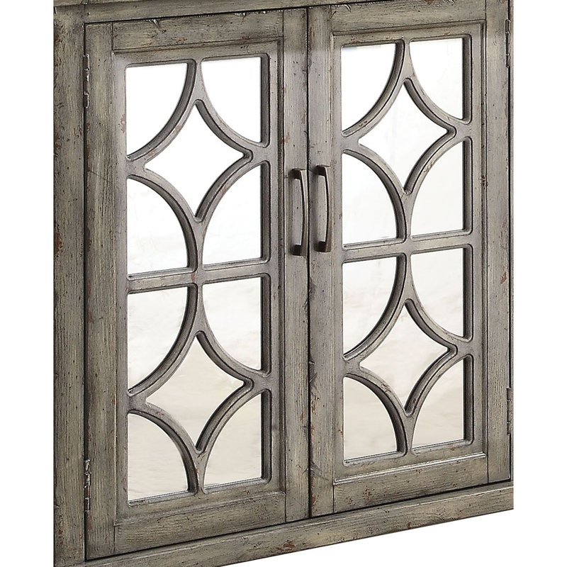 Velika Rectangular Sideboard in Weathered Gray, 37"H x 60"D x 15"D