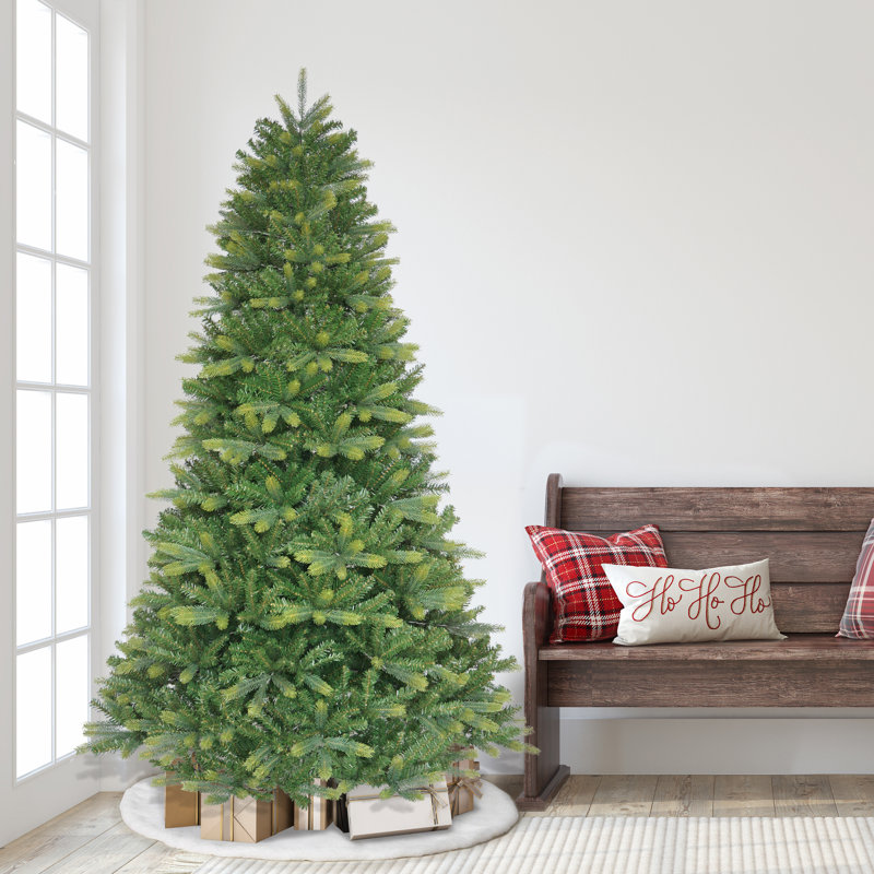 Artificial Spruce Christmas Tree, 6.89ft H x 3.17ft W