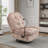 41.28" W Upholstered Swivel Recliner Glider Chair With Phone Holder-702610802
