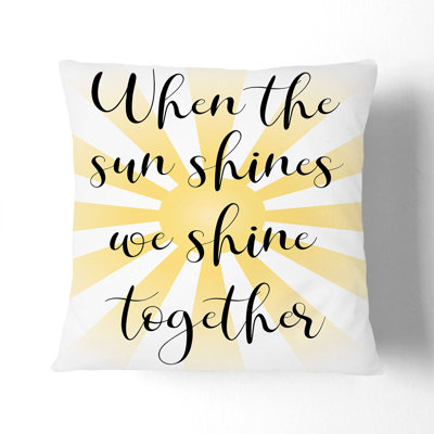 When the Sun Shines Scatter Cushion