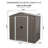 6 ft. x 5 ft. Outdoor Metal Storage Shed-123384835-123384837