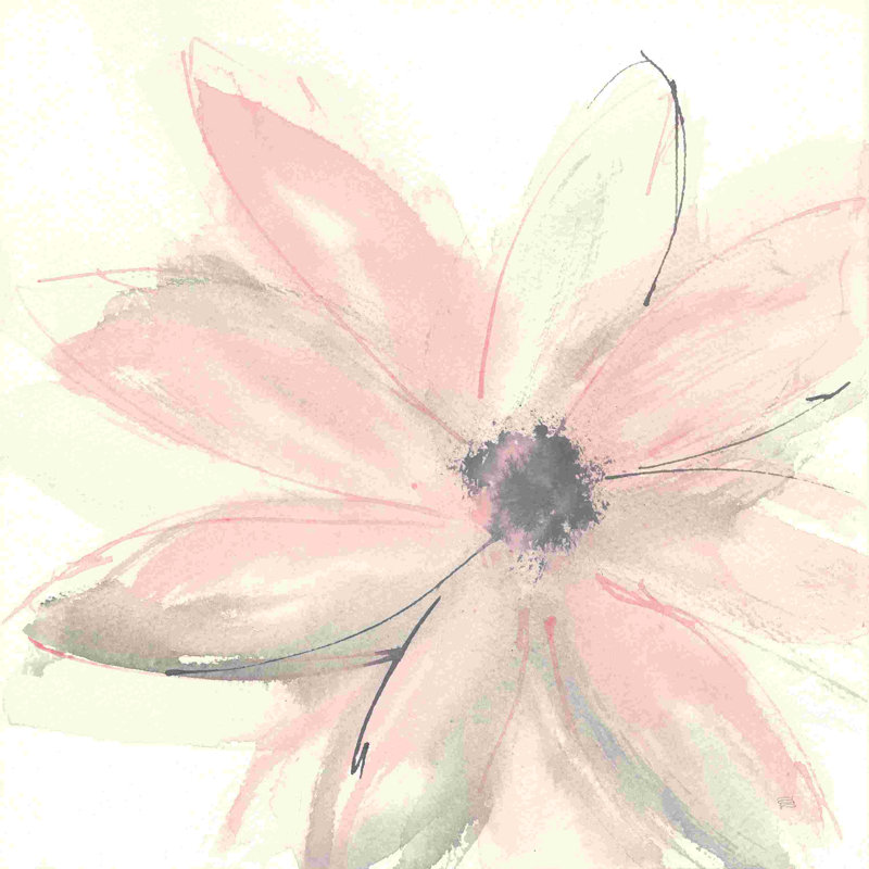 Rosé Clématite I, H 12 po x l 12 po