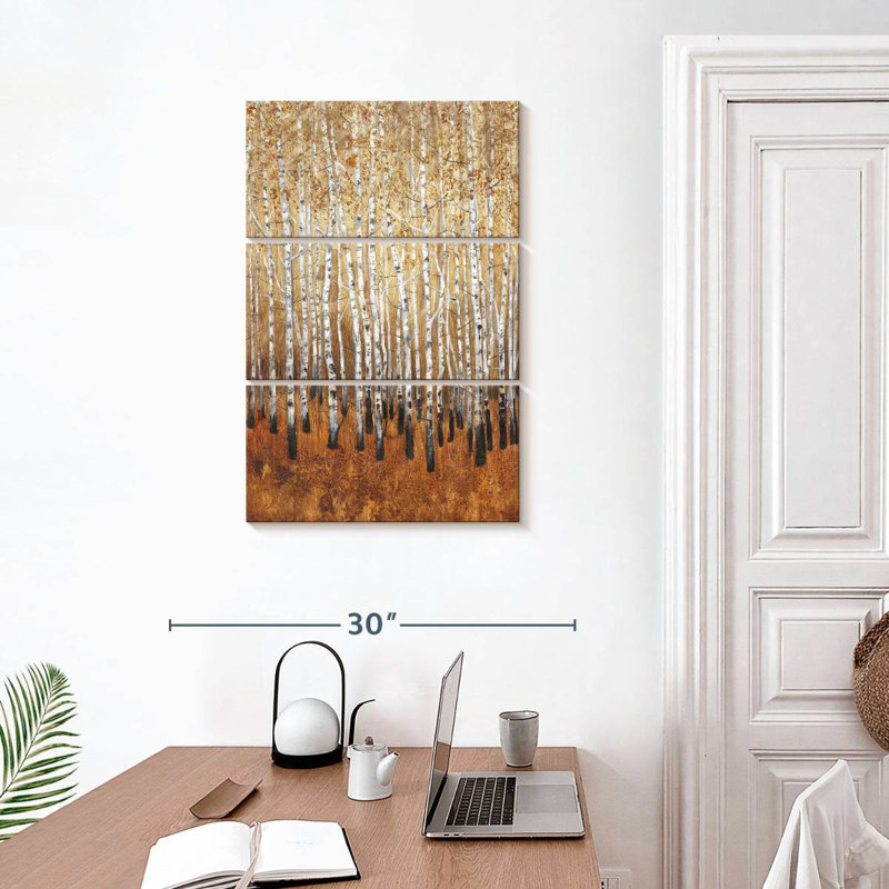 Alvord Sienna Birches I, H 32 po x l 20 po