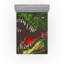 Drap-housse à motif de dinosaures Ambesonne, paquet de 2 Wild T-Rex brun foncé, vert fougère-106770795