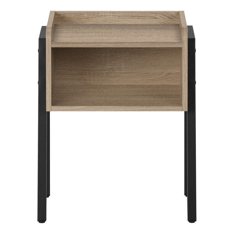Tray Top End Table, Black, Light Gray