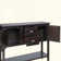Solid Wood Sideboard Console Table With 2 Drawers And Cabinets And Bottom Shelf, Retro Style Storage Dining Buffet Server Cabinet For Living Room Kitchen Dining Room