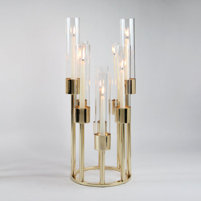 Aura Octet Tabletop Candelabra