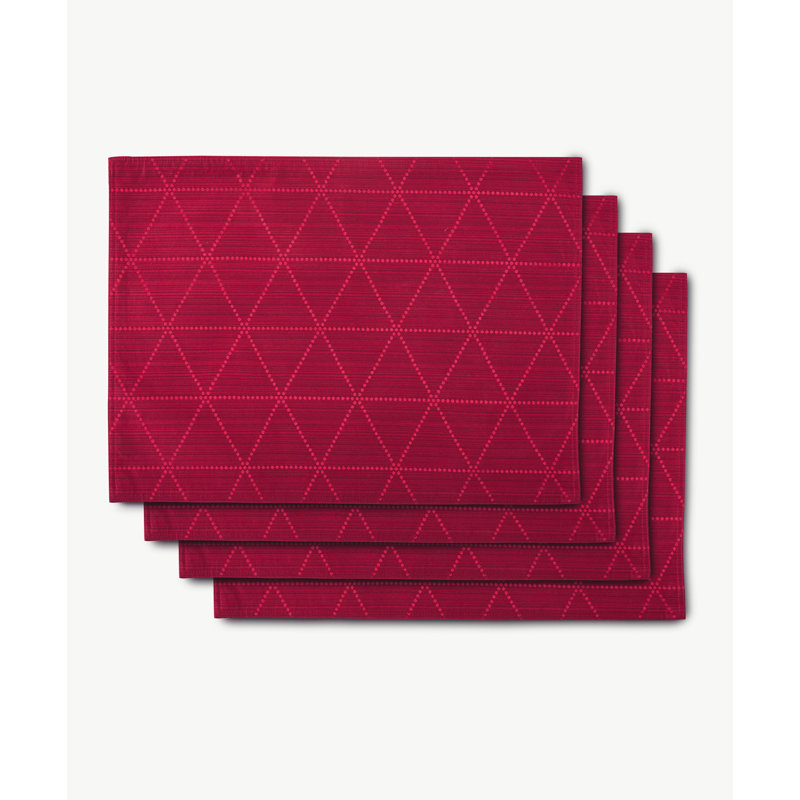 Napperon rectangulaire en polyester, Bourgogne