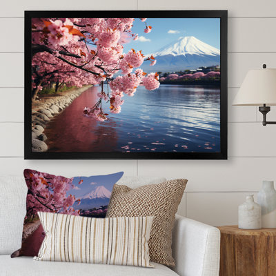 Impression sur toile Cherry Blossum, Mont Fuji, Japon I - Montagnes