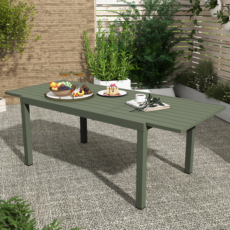 83" Outdoor Aluminum Extended Table